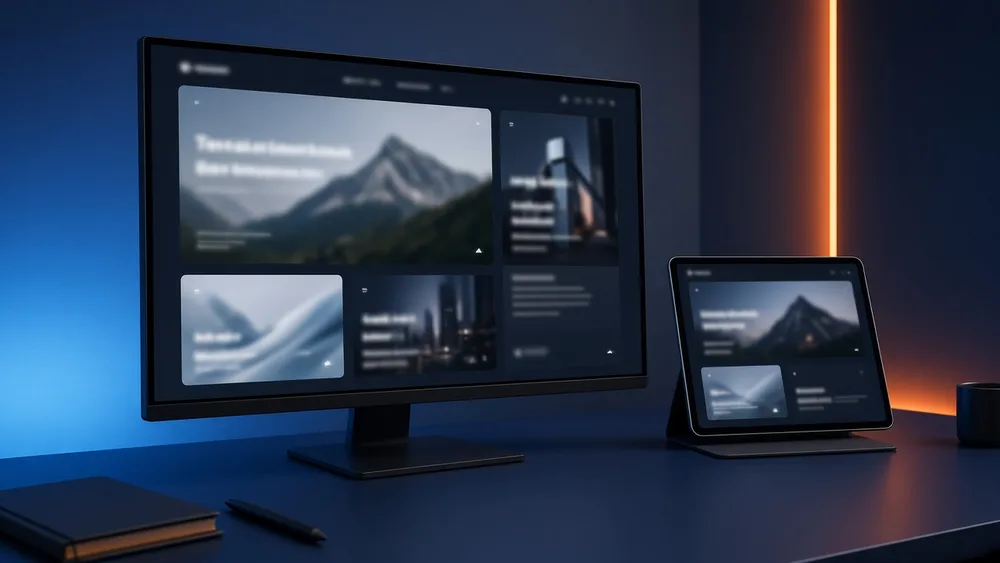 Website design and digital marketing portfolio workspace Gnext Technologies Delhi